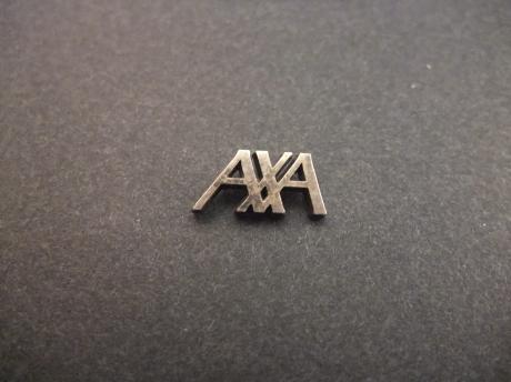 AXA verzekeringsgroep,vermogensbeheerder zilverkleurig logo